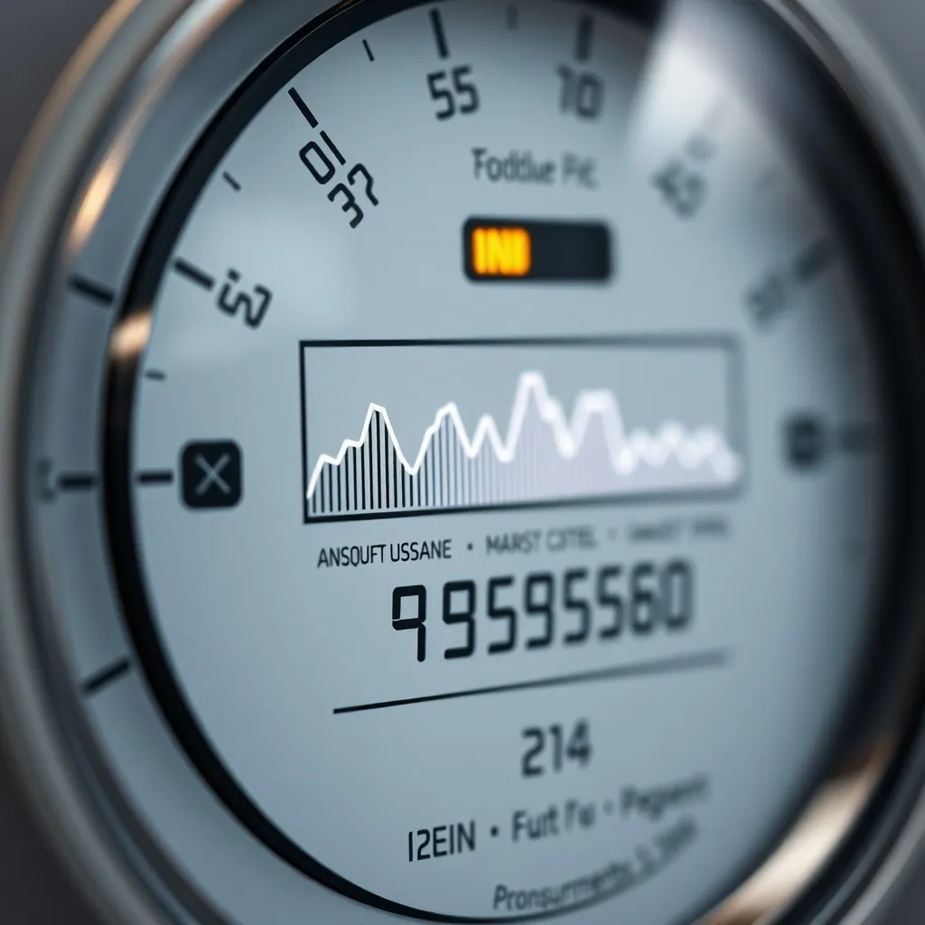 A technical close-up of a digital utility meter showing cons